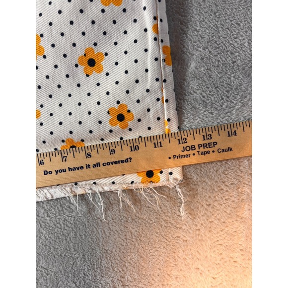 Wrangler White Floral Polka Dot Printed Jean Shorts Yellow Flowers Size 30 - Picture 3 of 7